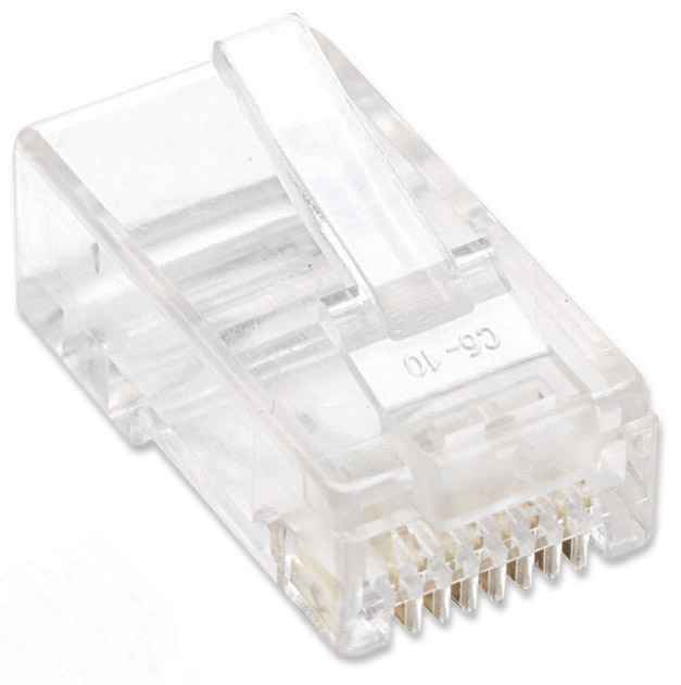 PLUG RJ45 CAT5E SOLIDO UTP BOTE 100 PZAS ORO 15-MICRAS Image 3
