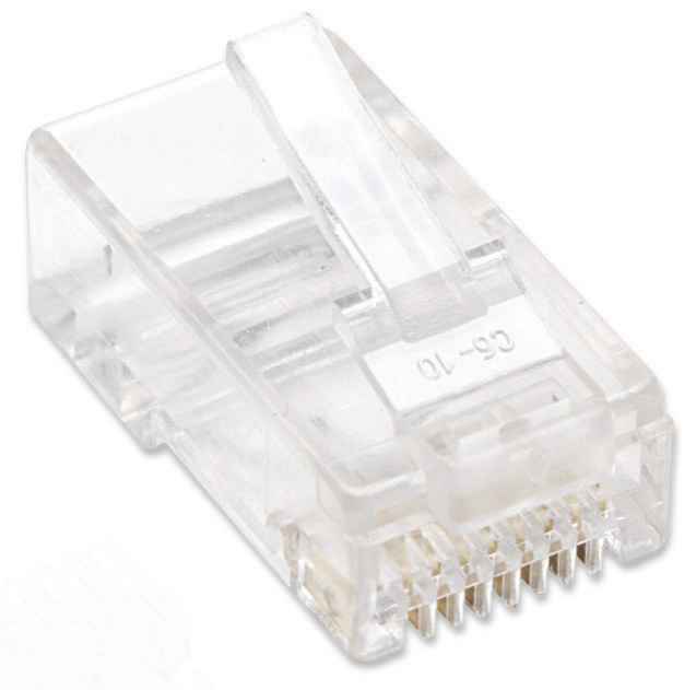 PLUG RJ45 CAT5E MULTIFILAR UTP BOTE 100 PZAS ORO 15-MICRAS Image 3