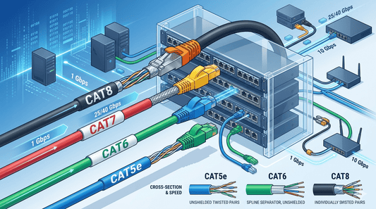 Cables Ethernet Cat5, Cat6, Cat7 y Cat8: diferencias, velocidades y cuál elegir - Intellinet México