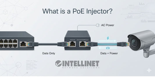 ¿Qué es un inyector PoE? Cómo funciona, potencia, cableado y ventajas - Intellinet México