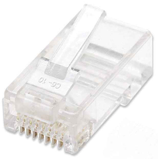 PLUG RJ45 CAT5E SOLIDO UTP BOTE 100 PZAS ORO 15-MICRAS Image 1
