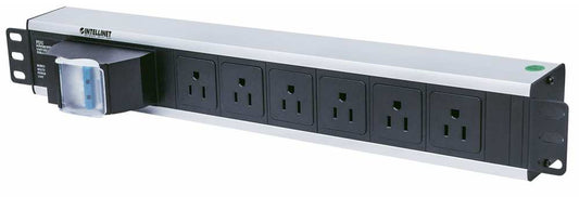 Barra multicontactos de 6 salidas para montaje en 1.5 U de rack de 19" - Enchufes Tipo EU (NEMA 5) Image 1