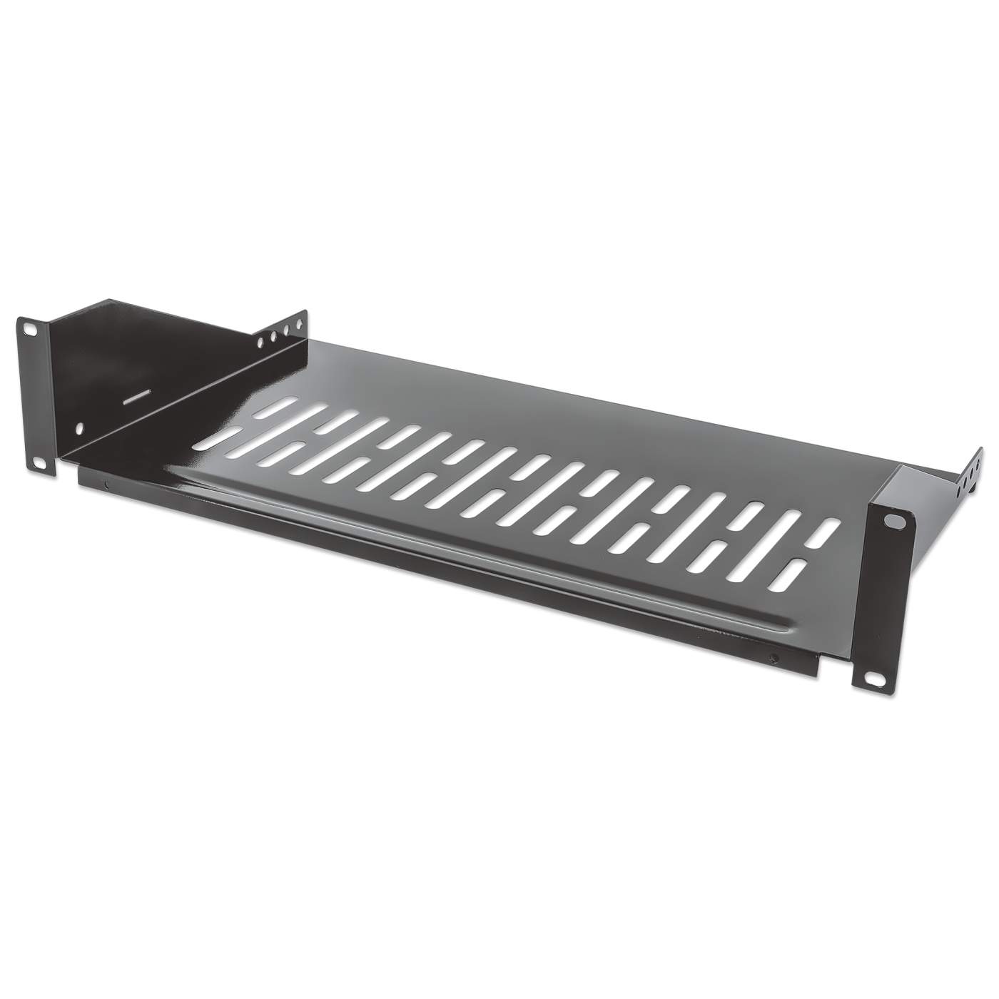 19in. 2U CANTILEVER SHELF, FRONT SCREW FIXING d=250mm Image 1