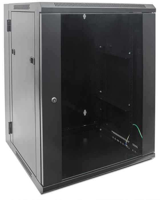 19 in. Wallmount 15U 600*550 Double-Section Steel Black Image 2