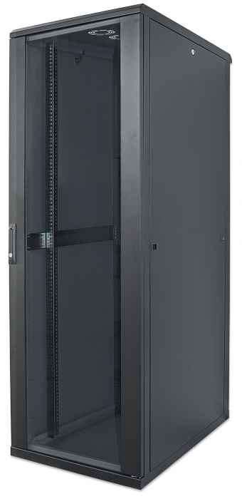 GABINETE 19" RACK CERRADO 22U PUERTA CRISTAL 600*800 FLATPACK Image 1