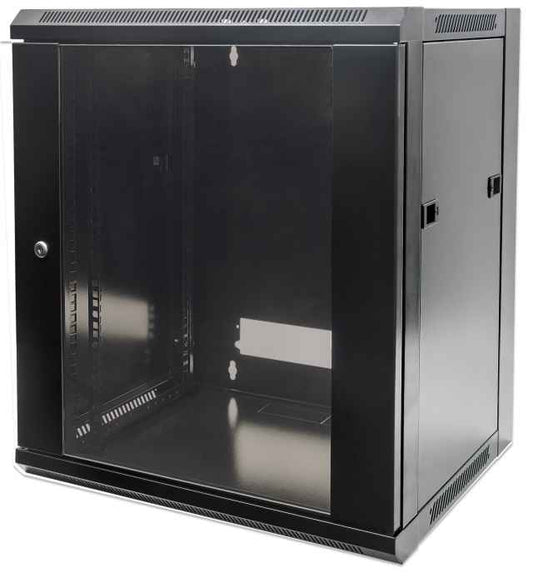 19 in. Wallmount 12U 570*600 Steel Black Image 1