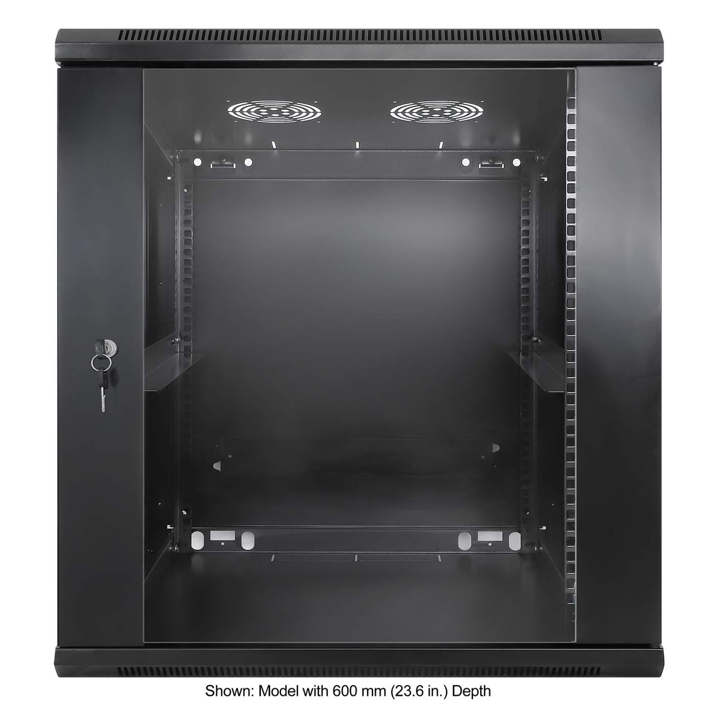 19 in. Wallmount 12U 600*450 Steel Black Image 3