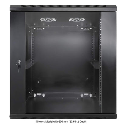 19 in. Wallmount 12U 600*450 Steel Black Image 3