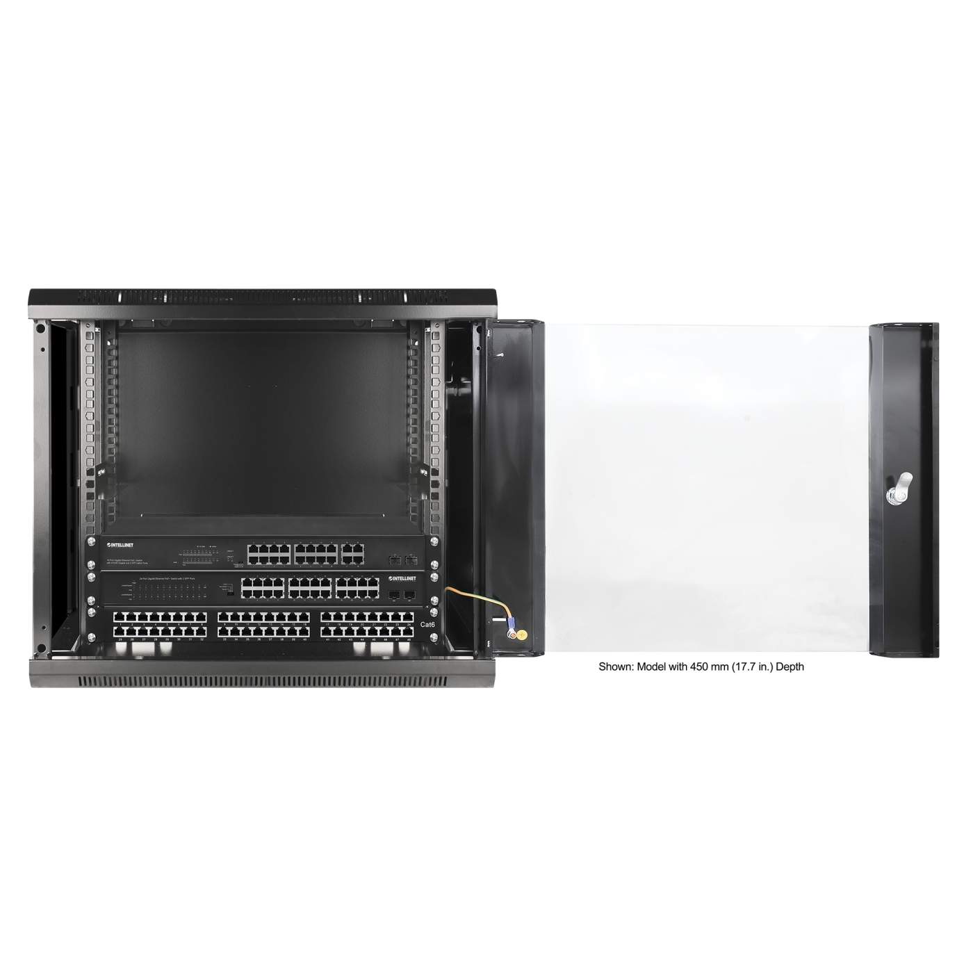 19 in. Wallmount 9U 600*600 Steel Black Image 7