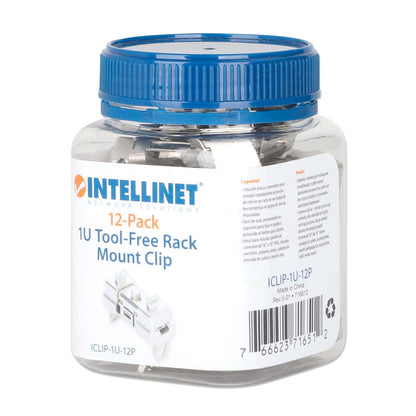Clip de montaje en rack 1U sin herramientas, paquete de 12 Packaging Image 2