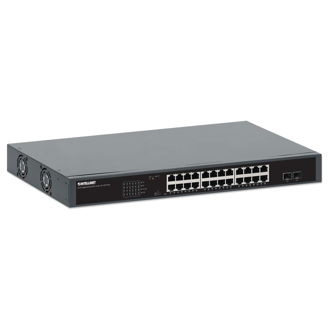 Switch PoE+ Gigabit Ethernet de 24 puertos con 2 puertos SFP, Extensión PoE a 250 m Image 3