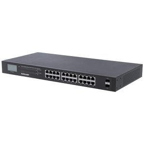 Switch PoE+ de 24 puertos Gigabit Ethernet con 2 Puertos SFP y Pantalla LCD Image 1