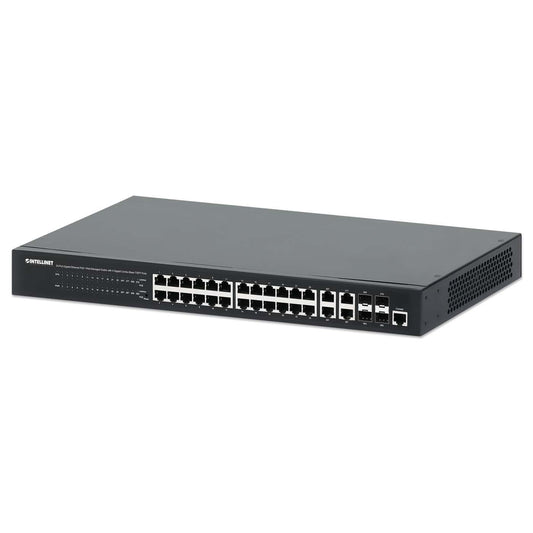 Switch Administrable 24 puertos PoE+ con 4 puertos SFP Gigabit Image 1