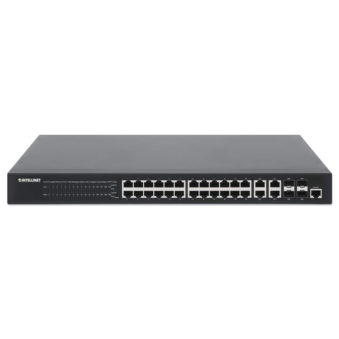Switch Administrable 24 puertos PoE+ con 4 puertos SFP Gigabit Image 4