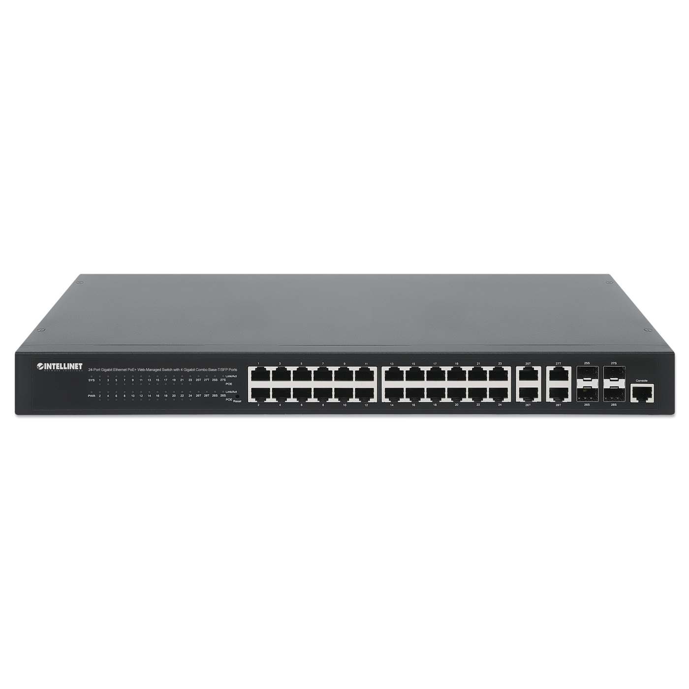 Switch Administrable 24 puertos PoE+ con 4 puertos SFP Gigabit Image 4