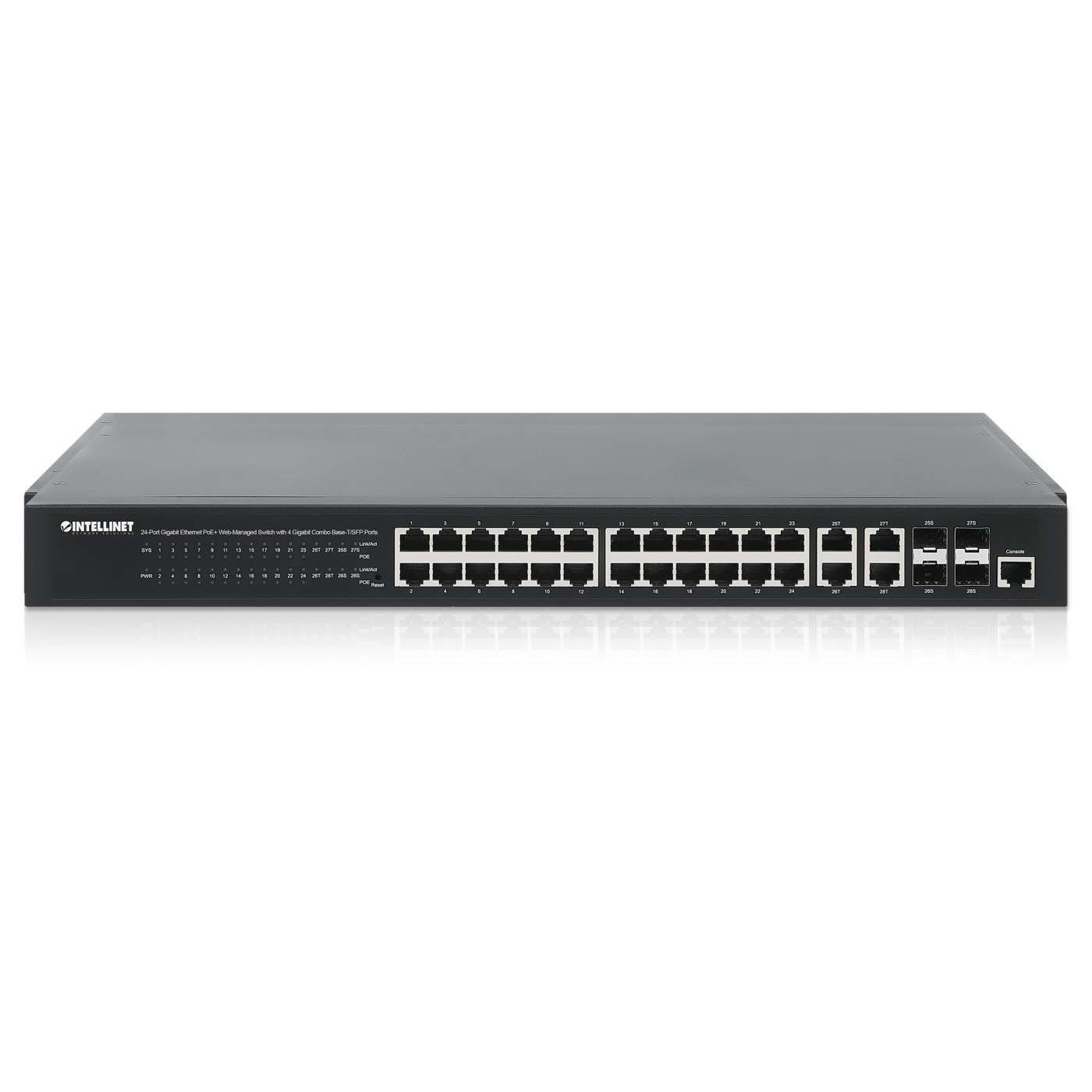 Switch Administrable 24 puertos PoE+ con 4 puertos SFP Gigabit Image 6