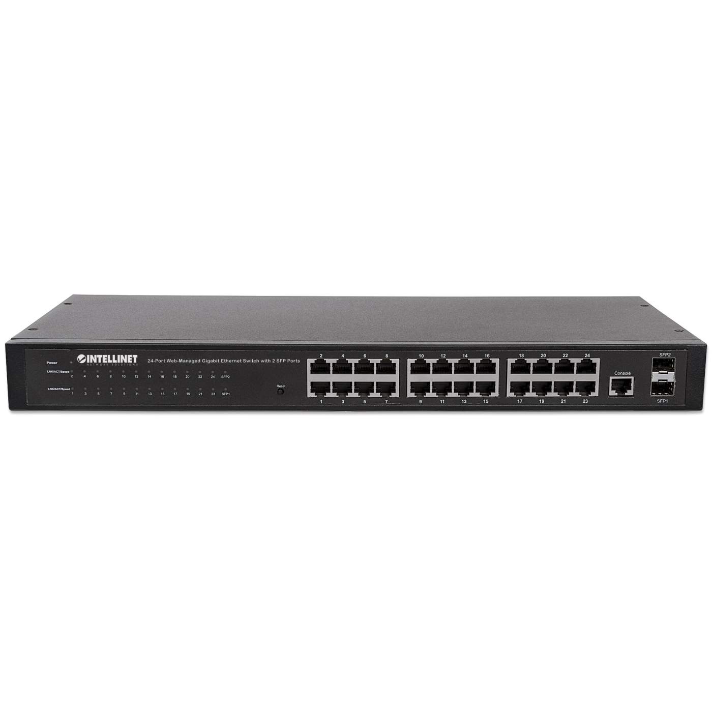 Switch de 24 Puertos Gigabit Ethernet Administrable por Web con 2 puertos SFP Image 4