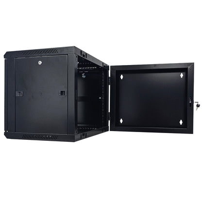 Gabinete mural abatible 19", 9U, Ensamblado