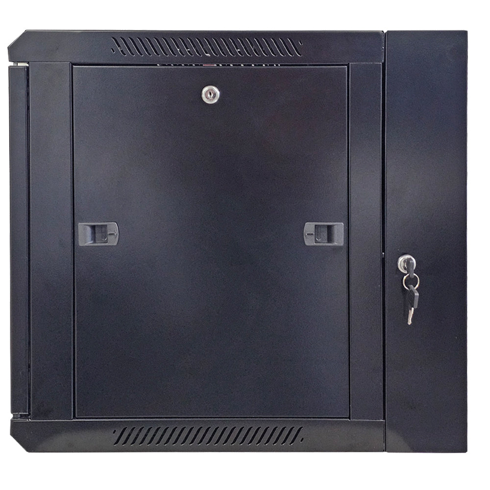 Gabinete mural abatible 19", 9U, Ensamblado