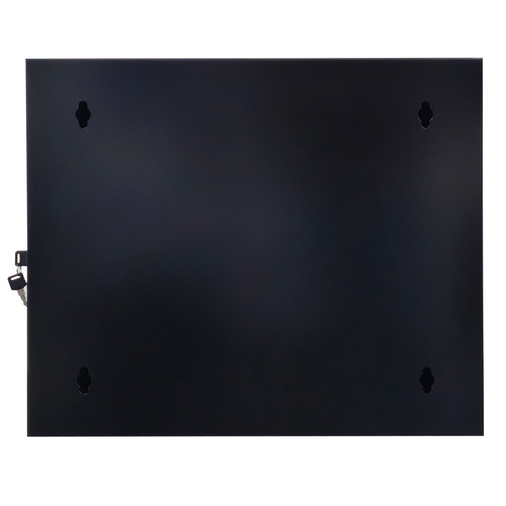 Gabinete mural abatible 19", 9U, Ensamblado