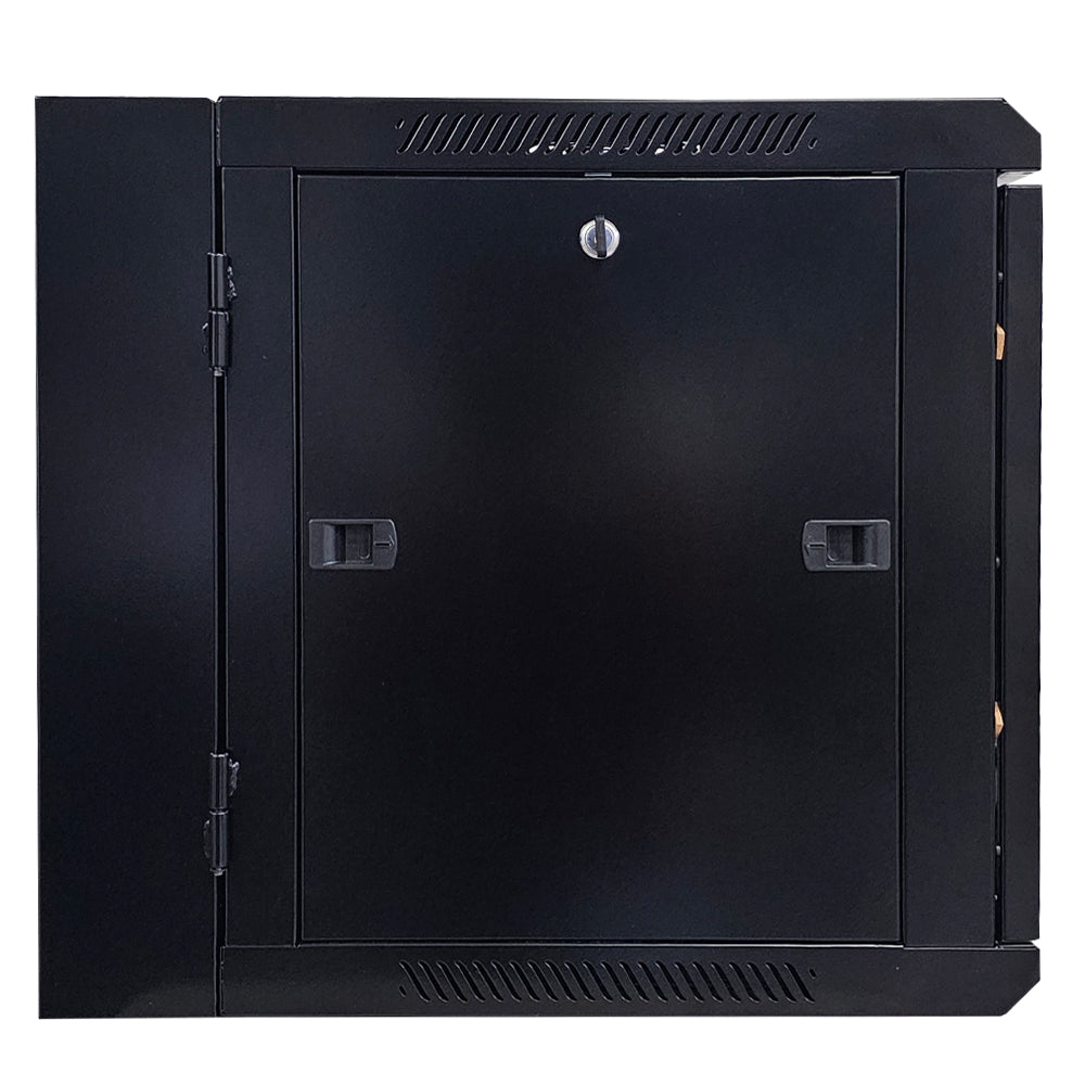Gabinete mural abatible 19", 9U, Ensamblado