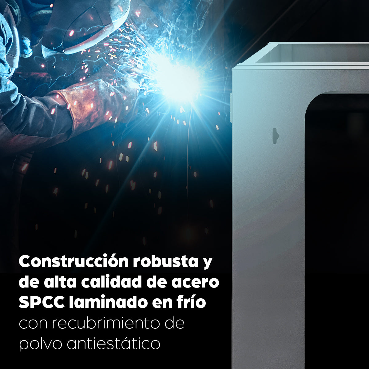 Rack abierto de 19" para montaje en pared, 4 postes, 12U