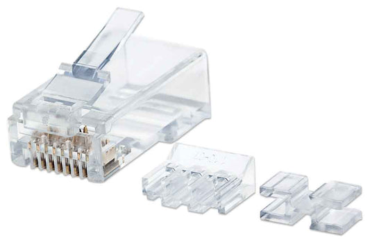 PLUG RJ45 CAT6A SOLIDO UTP BOTE 80 PZAS ORO 50-MICRAS PRO Image 1