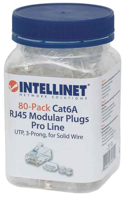PLUG RJ45 CAT6A SOLIDO UTP BOTE 80 PZAS ORO 50-MICRAS PRO Packaging Image 2