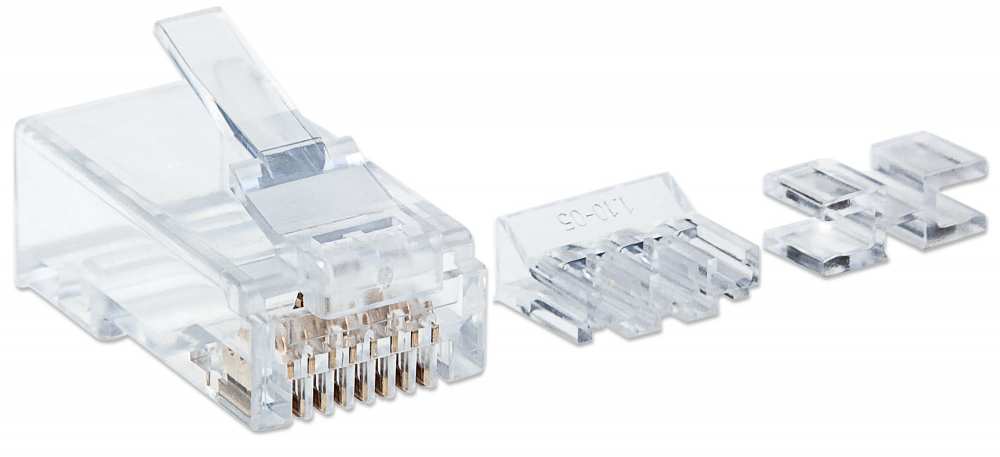 PLUG RJ45 CAT6A MULTIFILAR UTP BOTE 80 PZAS ORO 15-MICRAS Image 2