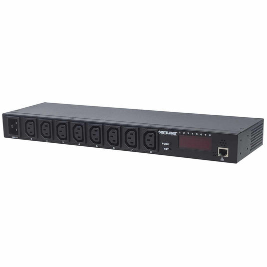 Barra multicontacto PDU Inteligente de 8 salidas C13, rack 19" - Intellinet México