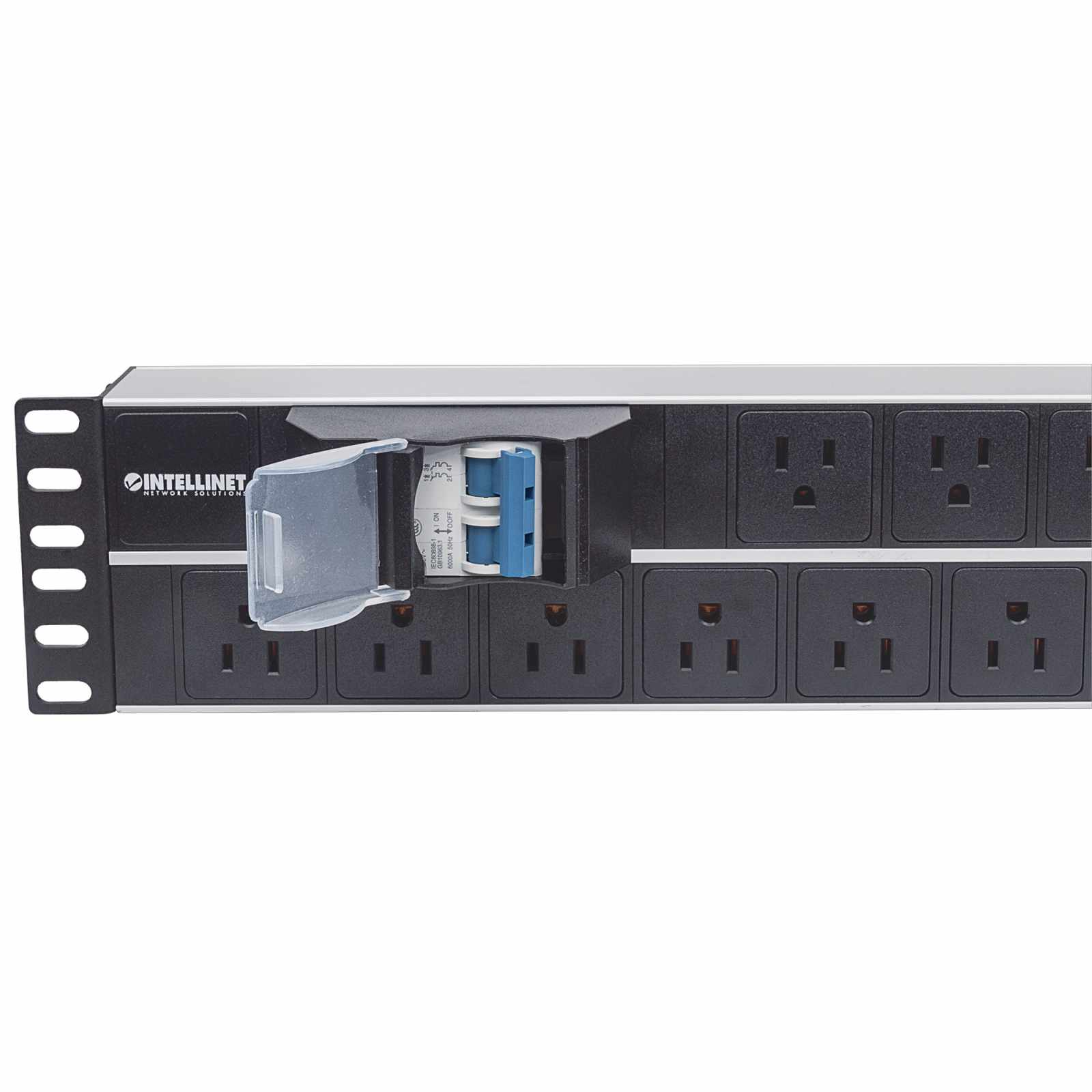 Barra multicontactos de 15 salidas para montaje en 2U de rack de 19" - Enchufes Tipo EU (NEMA 5) - Intellinet México