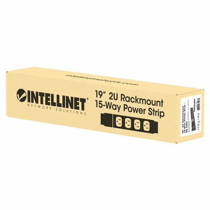 Barra multicontactos de 15 salidas para montaje en 2U de rack de 19" - Enchufes Tipo EU (NEMA 5) - Intellinet México