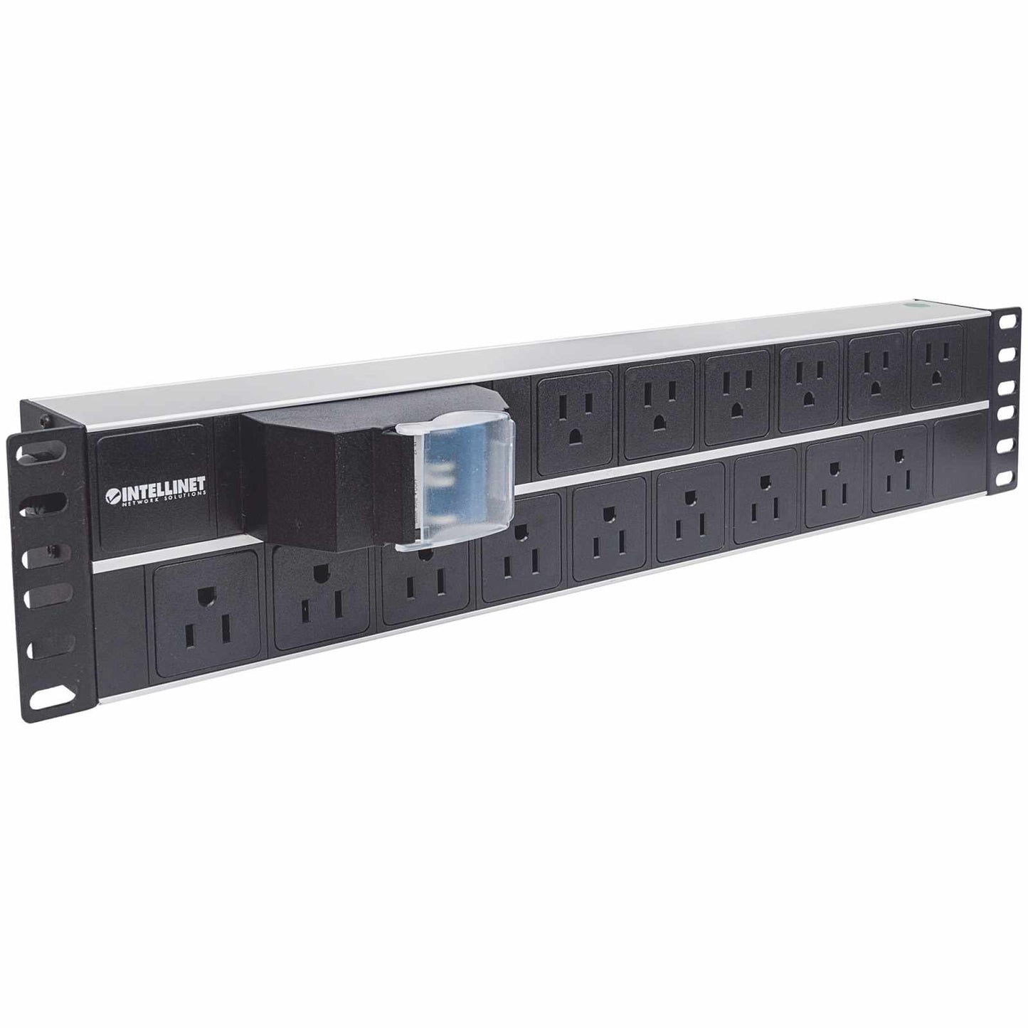 Barra multicontactos de 15 salidas para montaje en 2U de rack de 19" - Enchufes Tipo EU (NEMA 5) - Intellinet México