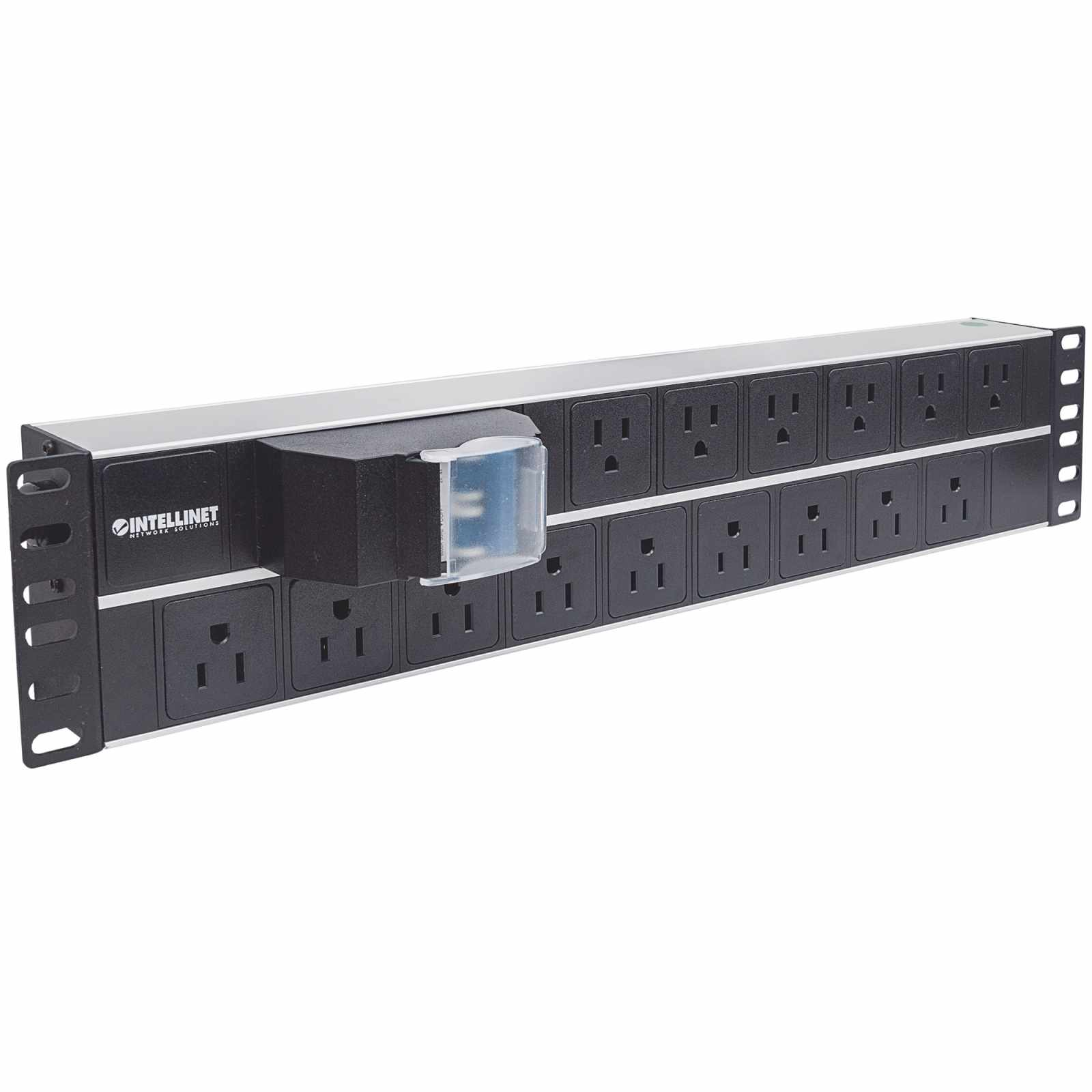 Barra multicontactos de 15 salidas para montaje en 2U de rack de 19" - Enchufes Tipo EU (NEMA 5) - Intellinet México