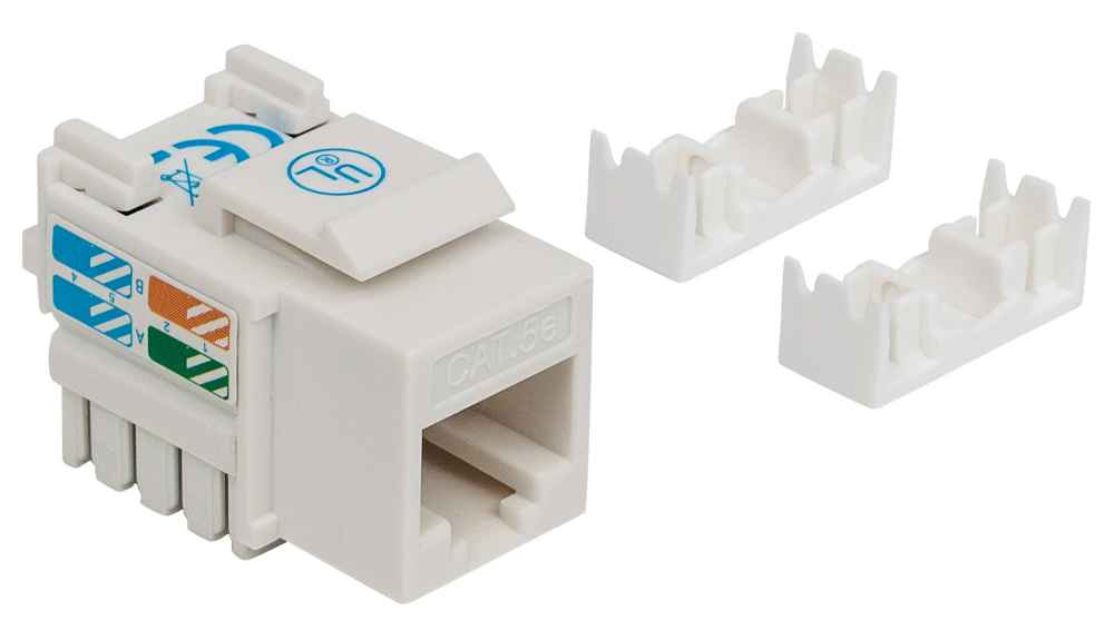 JACK RJ45 CAT5E KEYSTONE DE IMPACTO BLANCO Image 3