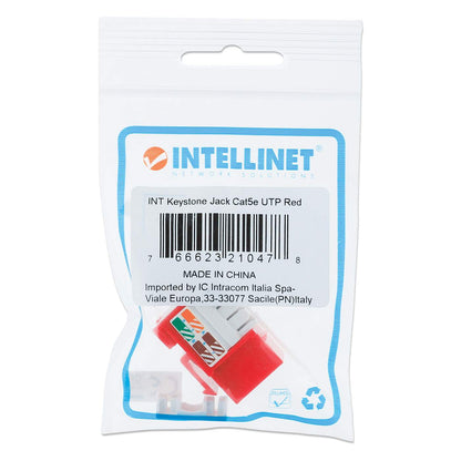 JACK RJ45 CAT5E KEYSTONE DE IMPACTO ROJO Packaging Image 2