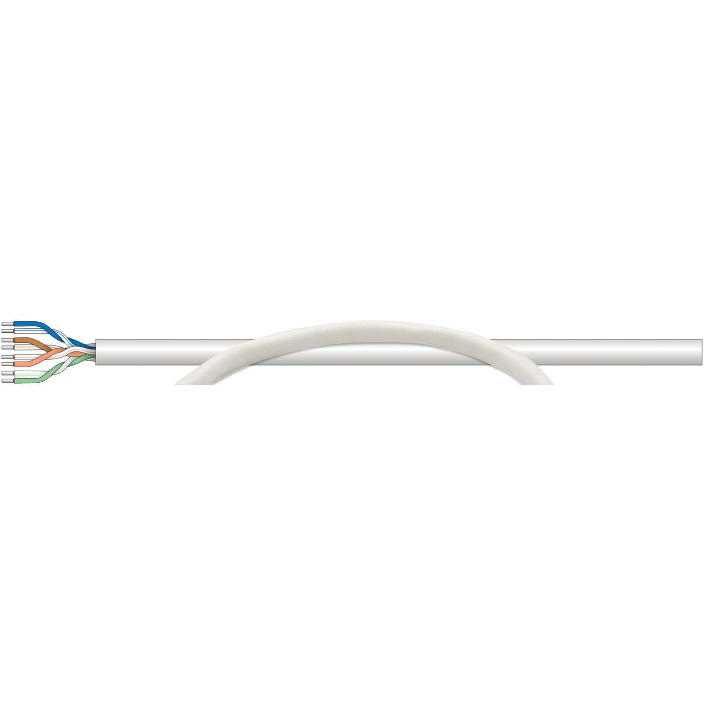 BOBINA CABLE UTP DE RED CAT5E COBRE ROLLO 305M SOLIDA GRIS Image 3