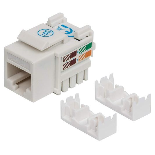 JACK RJ45 CAT6 KEYSTONE DE IMPACTO BLANCO Image 1
