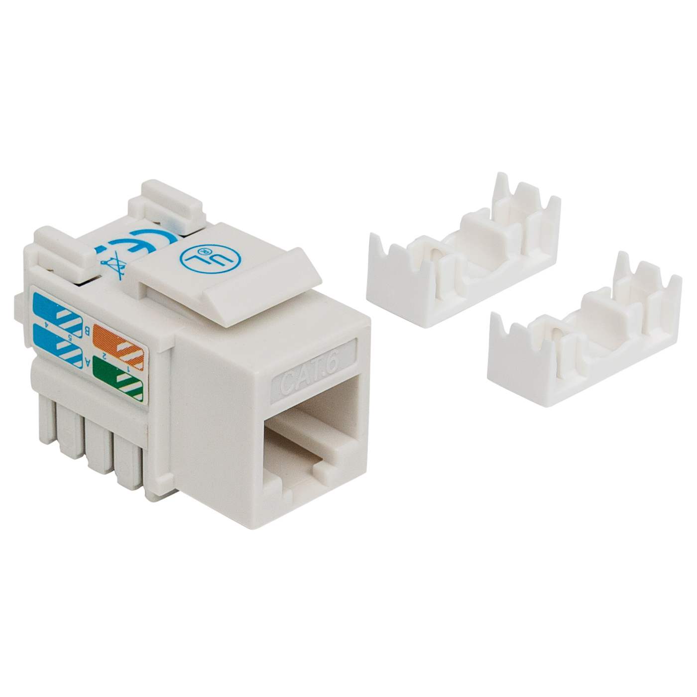 JACK RJ45 CAT6 KEYSTONE DE IMPACTO BLANCO Image 3