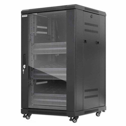 Gabinete 19" Pro Line con extractores de aire, 18U - Intellinet México