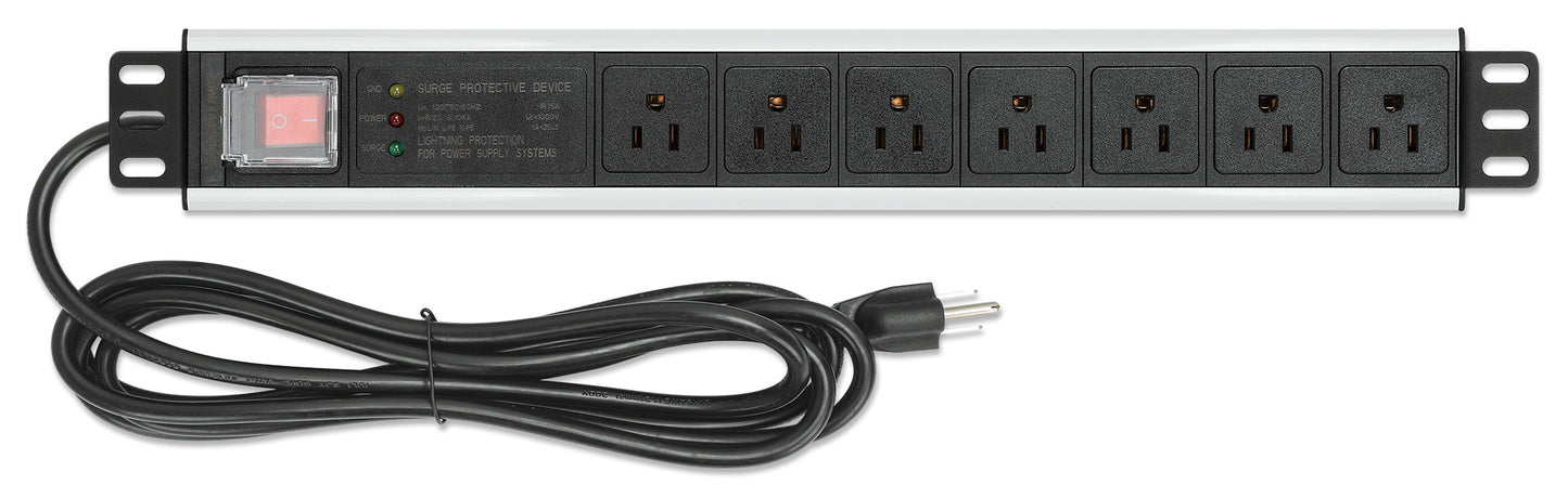 Barra multicontacto de 7 contactos para montaje en rack de 19- Tipo EE.UU. Image 4