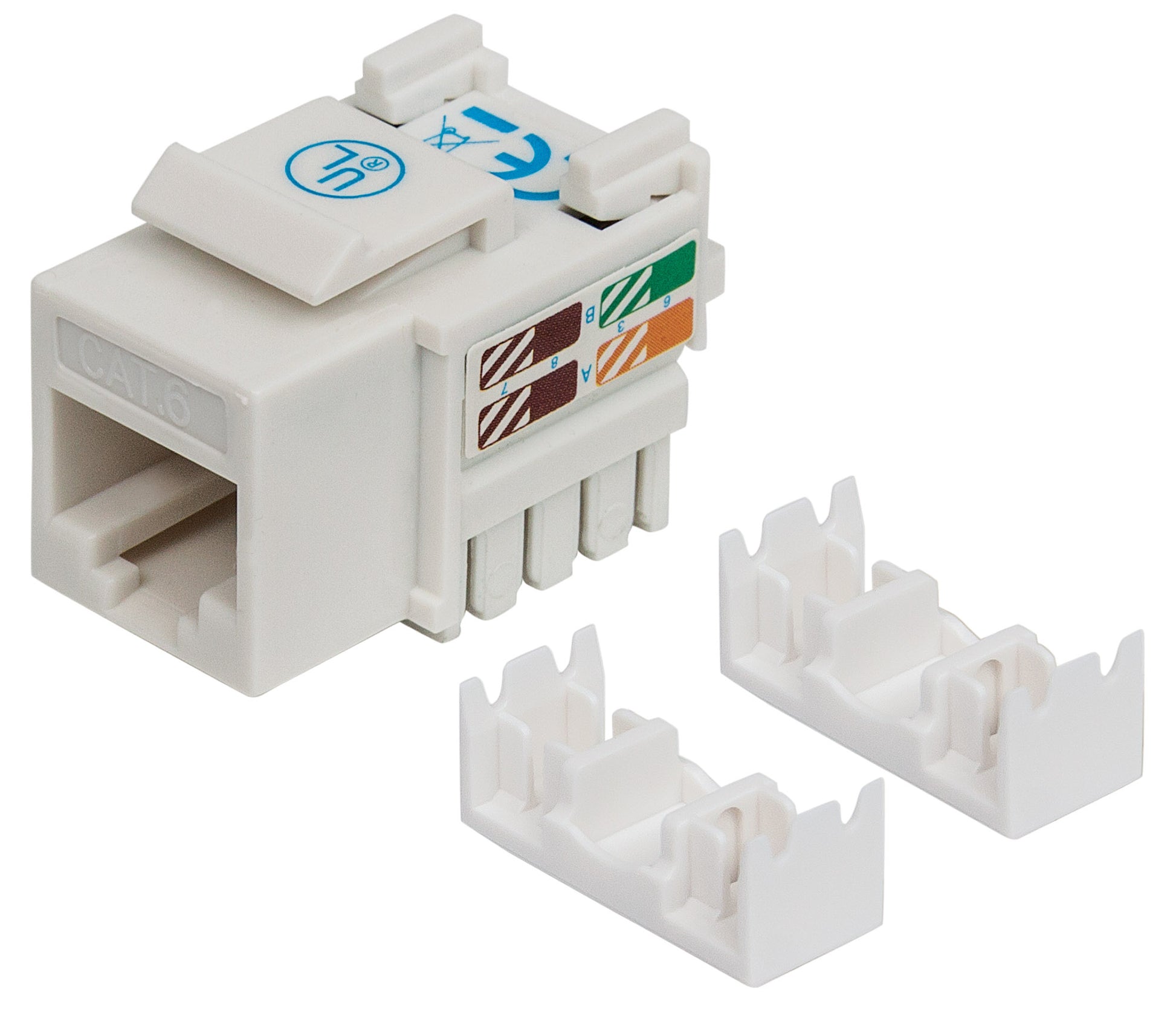 JACK RJ45 CAT6 KEYSTONE DE IMPACTO BLANCO Image 1