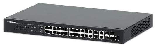 Switch Administrable 24 puertos PoE+ con 4 puertos SFP Gigabit Image 1