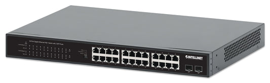 Switch PoE+ de 24 puertos Gigabit con 2 puertos SFP Image 1