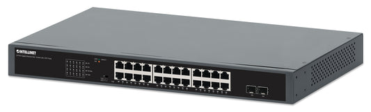 Switch PoE+ Gigabit Ethernet de 24 puertos con 2 puertos SFP, Extensión PoE a 250 m Image 1
