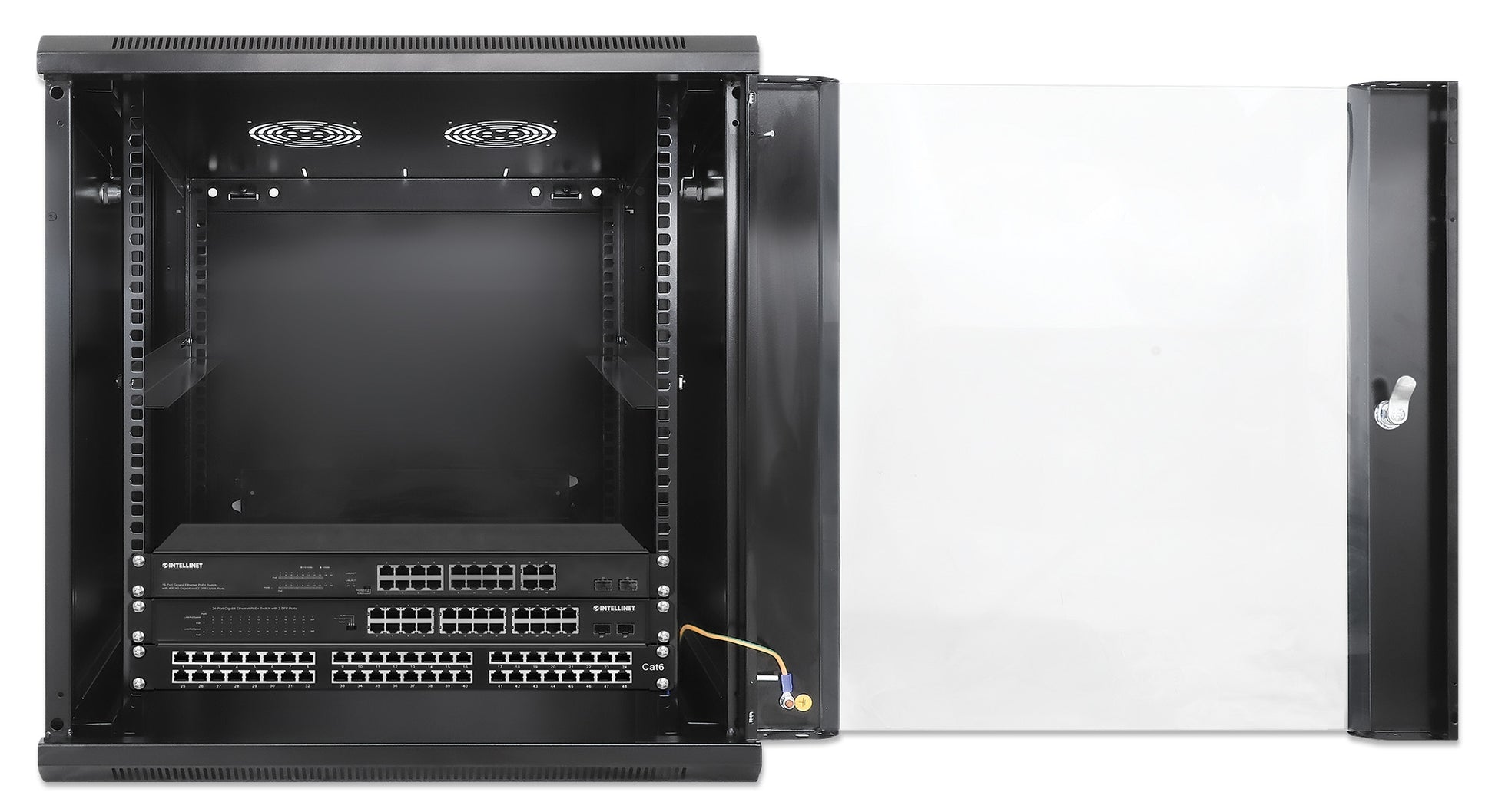 Gabinete mural de 19", 12U, Ensamblado Image 7