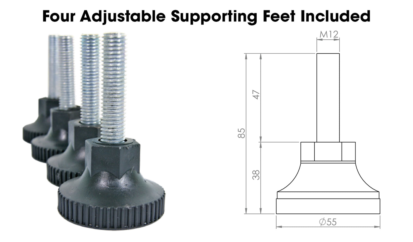 Gabinete de 19", 800x1000 con puertas de acero perforadas, 42U Image 10