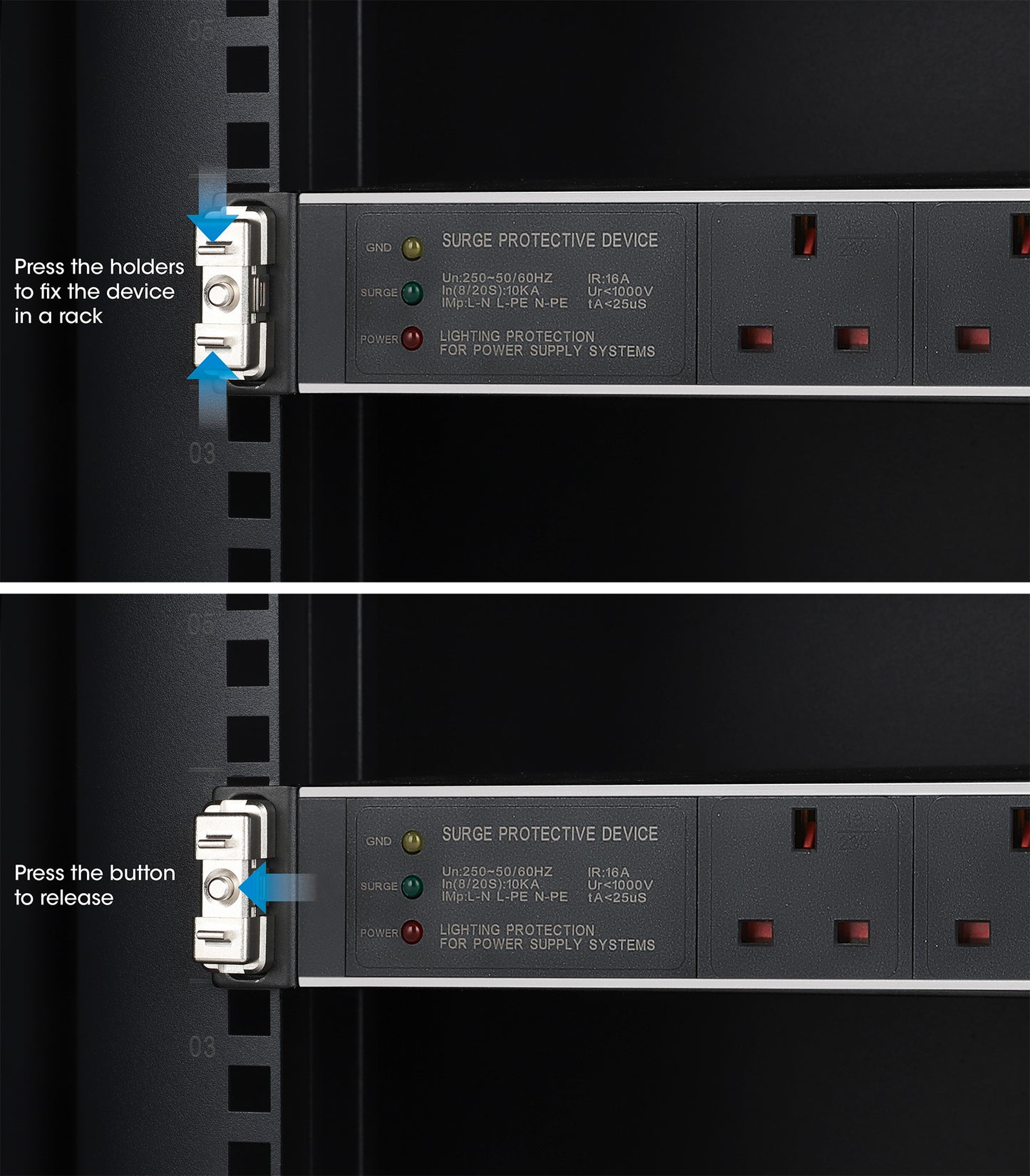 Clip para montaje en rack de 19", 1U, Paquete de 12 pzas  Image 9