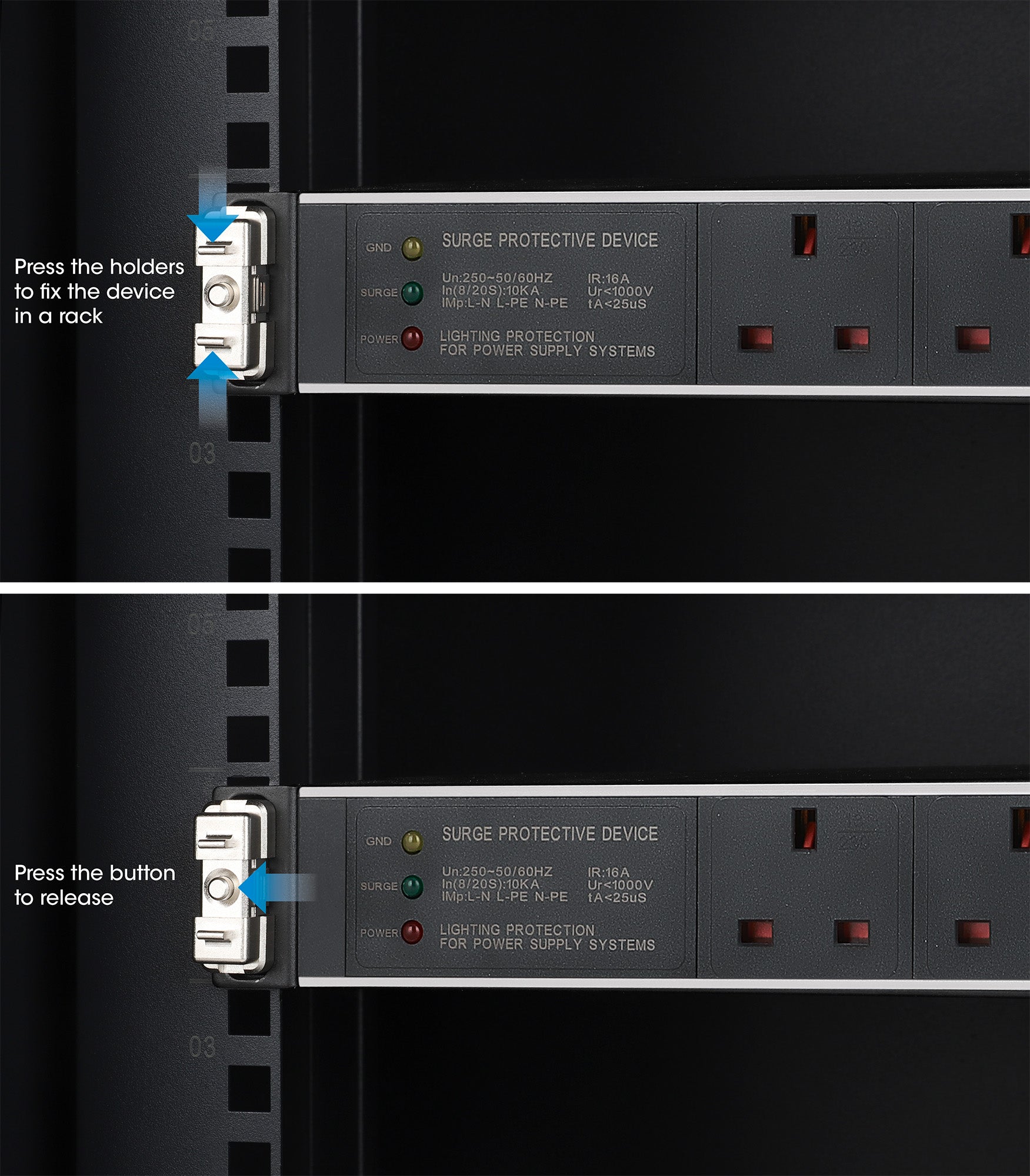 Clip para montaje en rack de 19", 1U, Paquete de 12 pzas  Image 9