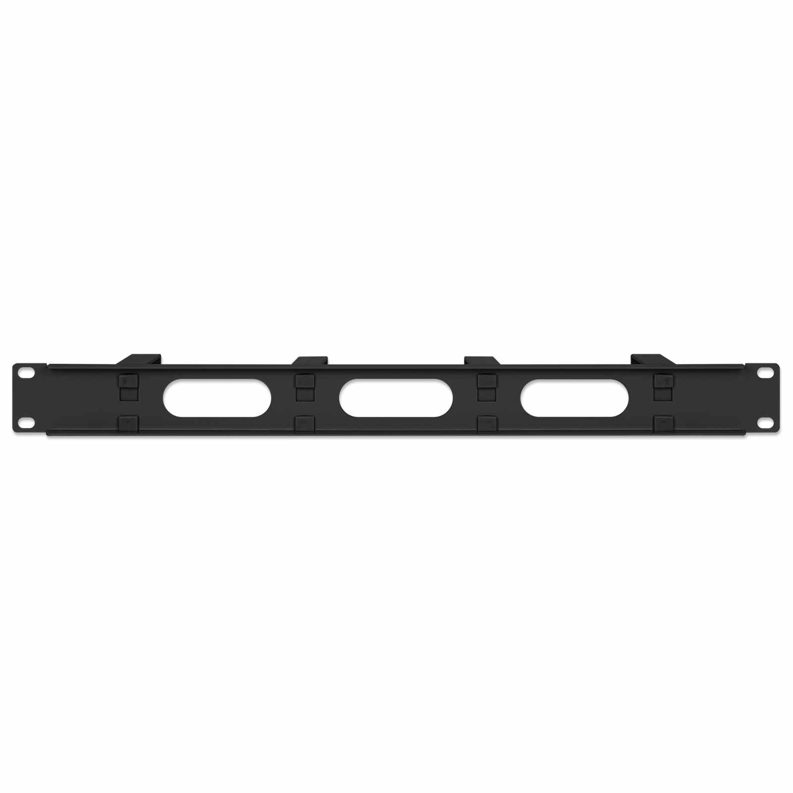 Organizador horizontal de cables 19", 4 anillos cortos - Intellinet México